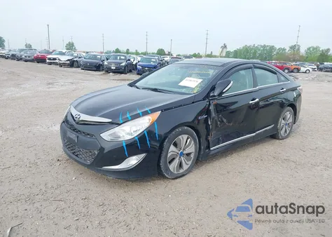 2014 Hyundai Sonata Hybrid Limited из США, поврежденный, VIN KMHEC4A49EA109043